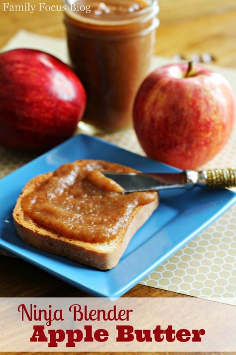 You will love how easy it is to make apple butter with this Ninja blender recipe. Homemade, natural Apple Butter is great on toast or even pancakes! Ninja Nutri Pro Blender Recipes, Ninja Foodi Power Blender Recipes, Ninja Foodi Power Blender Ultimate System Recipes, Pitcher Recipes, Make Apple Butter, Ninja Blender Recipes, Blender Soup, Blender Recipe, Ninja Kitchen