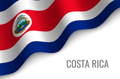 Ondeando la bandera de costa rica. Vecto... | Premium Vector #Freepik #vector #ola #bandera #simbolo #pais Template Brochure, Waving Flag, Image Illustration, Costa Rica, Premium Vector, Google Images, Stock Illustration, Stock Vector, Vector Images