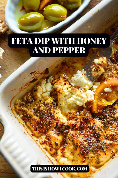 #fetadiprecipes #fetadipwithhoney #fetadipbaked #fetadiprecipeseasy #fetadipgreek Feta Dip Recipes, Baked Feta Dip, Baked Feta, Small Oven, Feta Dip, Spicy Honey, Pita Chips, Dip Recipes, Dipping Sauce