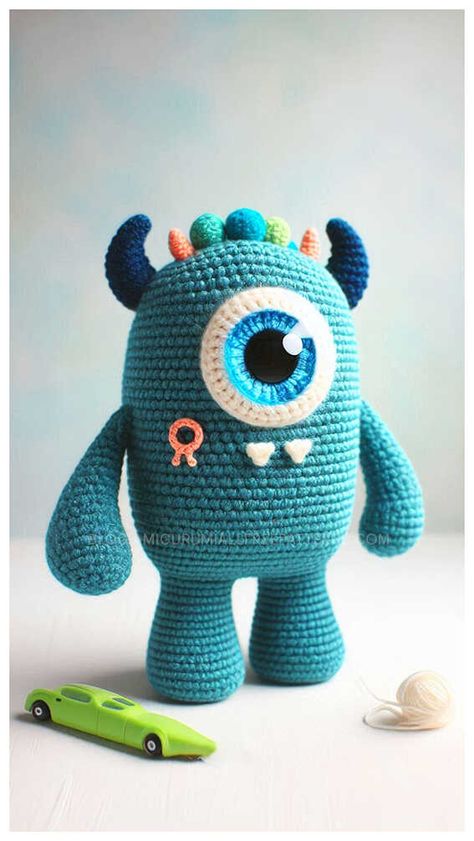 Amigurumi Monster Crochet Free Pattern Crochet Among Us Free Pattern, Crochet Alien Pattern Free, Monster Crochet Pattern Free, Crochet Monster Pattern Free, Crochet Zombie, Monster Crochet, Crochet Cartoon, Alien Patterns, Crochet Monsters