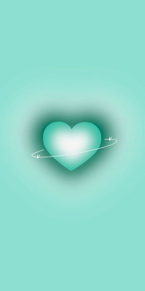 Teal Cute Wallpaper, Emerald Green Heart Wallpaper, Cute Wallpapers Teal, Teal Iphone Wallpaper Aesthetic, Background Tosca Aesthetic, Mint Green Heart Wallpaper, Verde Aqua Aesthetic, Bright Teal Aesthetic, Teal Aesthetic Wallpaper Iphone