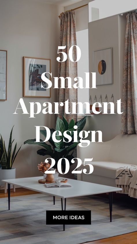 Discover 50 stylish and space-saving small apartment design ideas for 2025! Embrace cozy interiors, beautiful decor, and smart solutions that make compact living both functional and fabulous. Perfect for maximizing every corner of your apartment! 🌸🛋️ #MinimalistDesign #CompactLiving #HomeDecorTrends #ApartmentInspo #2025HomeTrends Smart Apartment Design, Modern Small Studio Apartment Design, Living Room Condo Ideas Small Spaces, Compact Apartment Design, Living Room Decor For Small Space, Micro Living Room Ideas, Interior Condo Design, Aesthetic Minimalist Room Decor, Small Apartment Interior Tiny Living