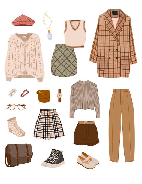 Casual Outfits Illustration Fashion Sketches, Dark Light Academia, Magical Symbols, Librarian Style, Clothes Illustration, Cozy Fall Outfits, Summer Sewing, Witch Academia, Fall Denim