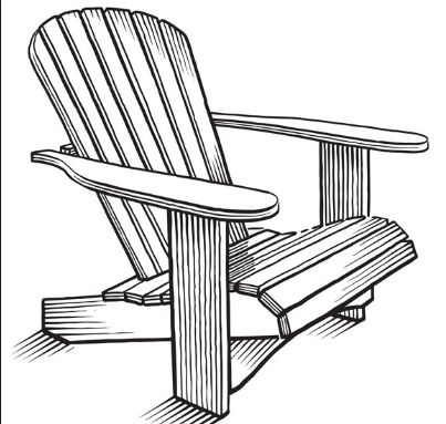 Adirondack Chair Diy, Margaritaville Decor, Grey Chair Bedroom, Adirondack Chairs Diy, Small Grey Bedroom, Adirondack Chair Plans Free, Chair Drawing, Restoration Hardware Dining Chairs, Chair Diy