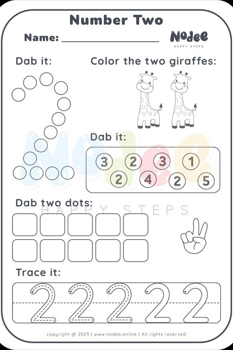 An important tool for preschoolers to learn about the numbers. It helps children to develop their cognitive, motor, and artistic skills while making learning fun and engaging. By learning about the numbers, preschoolers can prepare themselves for a lifetime of learning and discovery. Number Two Activities, Numbers Activities, Preschool Number Worksheets, Numbers Preschool, Activities Preschool, Number Worksheets, Math Activities Preschool, Learning Numbers, Toddler Learning Activities