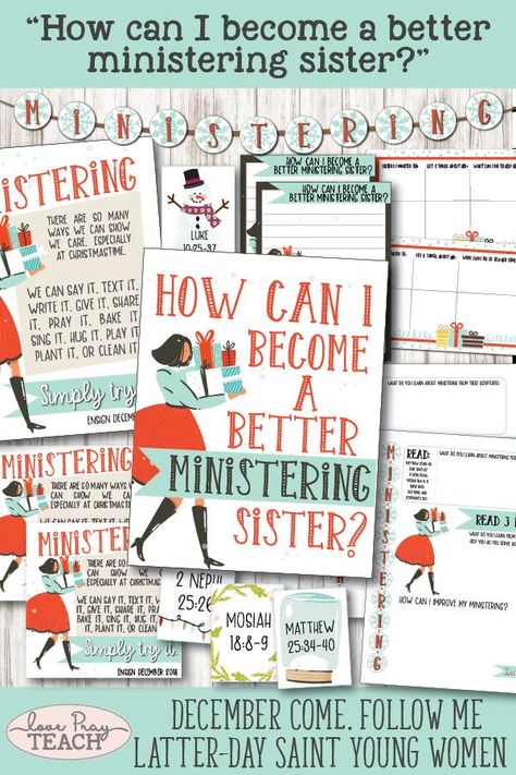 Ministering Activity Ideas, Ministering Activities, Ministering Sister Ideas, Ministering Lds, Lds Ministering, Kingdom Builders, Ministering Ideas, Young Women Lesson Helps, Relief Society Visiting Teaching