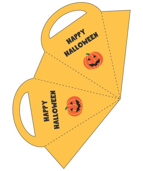 Handmade Halloween Treat Bags Paper Bag Template, Halloween Treat Baskets, Halloween Paper Bags, Halloween Favor Bag, Transformers Coloring Pages, Halloween Favor, Peppa Pig Coloring Pages, Treat Basket, Bag Template