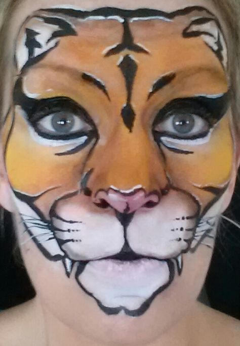 Face Painting Starblend Cougar Lion Face Paint, Face Painting Images, Kitty Face Paint, Animal Face Paintings, Sheep Face, Animal Makeup, Butterfly Face, Arm Art, Mask Painting