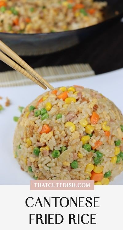 Cantonese Rice Recipe, Cantonese Fried Rice, Cantonese Recipes, Onion Fried, Indonesian Dishes, Fried Rice Seasoning, Fried Rice Dishes, Fried Rice Recipe Easy, Cantonese Food