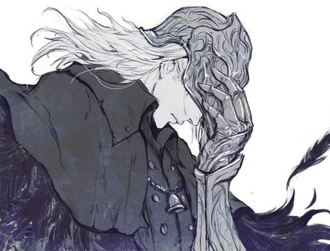 Crow Of Cainhurst, Bloodborne, A Woman, Hair, Black