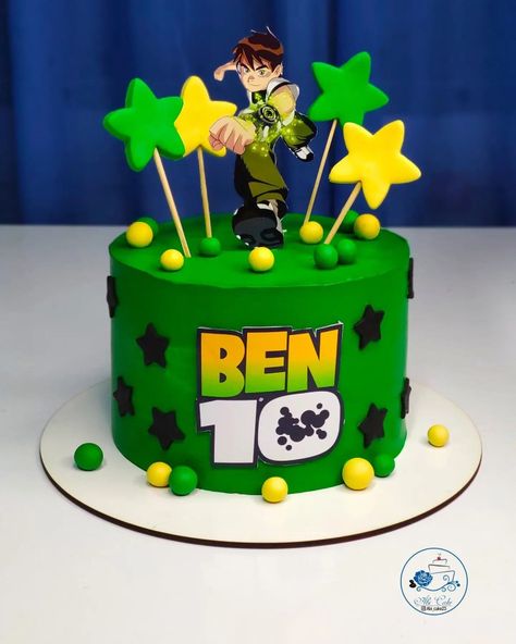 Ben 10 Cake, Ben 10 Birthday, Cake Designs For Kids, Prince Cake, 10 Birthday Cake, Baby Shower Cake Pops, Purple Flowers Wallpaper, Bride Dress Simple, Free Photo Frames