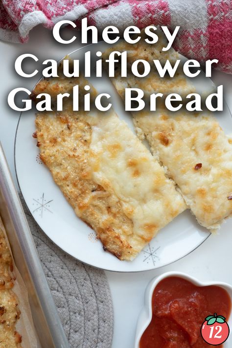 Cauliflower Garlic Bread, Take A Meal, Cauliflower Bread, Sides Dishes, 12 Tomatoes Recipes, Keto Breads, Cheesy Cauliflower, Cottage Cheese Recipes, Dough Ingredients