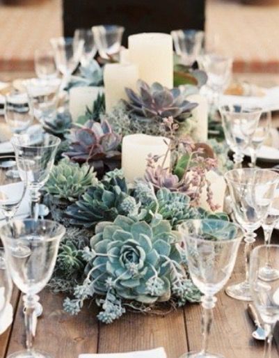 Succulent Table Decor, Succulent Wedding Table, Candle Table Runner, Cactus Centerpiece, Succulent Wedding Decor, Succulent Wedding Centerpieces, Candle Wedding Centerpieces, Succulent Centerpieces, Rustic Wedding Favors