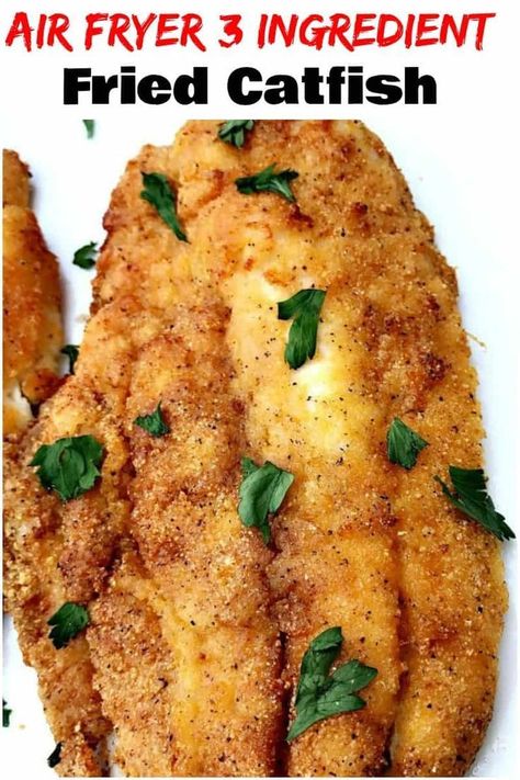 Air Fryer Fish Recipes, Catfish Recipes, Air Fryer Fish, Cooks Air Fryer, Fried Catfish, Air Fried Food, Air Fryer Oven Recipes, Air Fry Recipes, Air Fryer Dinner Recipes