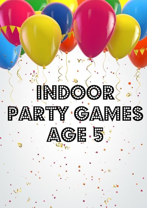 Planning a 5th birthday party bash during the cold or rainy season? Make sure you have some awesome indoor party games for age 5 on hand, like these ideas! Indoor Birthday Party Games, Party Games Indoor, Indoor Party Games, Games Indoor, Birthday Games For Kids, Toddler Party Games, Indoor Birthday Parties, Indoor Birthday, Indoor Party