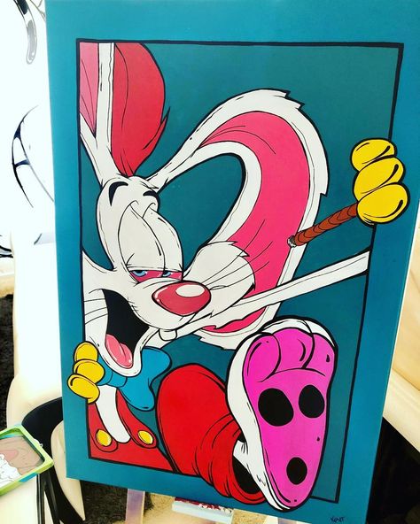 Paint Marker Art Canvases, Character Paintings, Cat Pop Art, Cool Pop Art, Disney Pop Art, Pink Canvas Art, Instagram Creator, Posca Art, Canvas Drawing