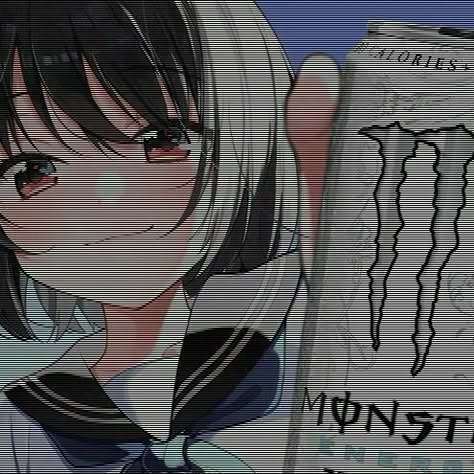 Drain Core Pfp, Monster Anime, Monster Energy Girls, Anime Bebe, Monster Energy Drink, Ken Tokyo Ghoul, Anime Monsters, Latest Instagram, Gothic Anime