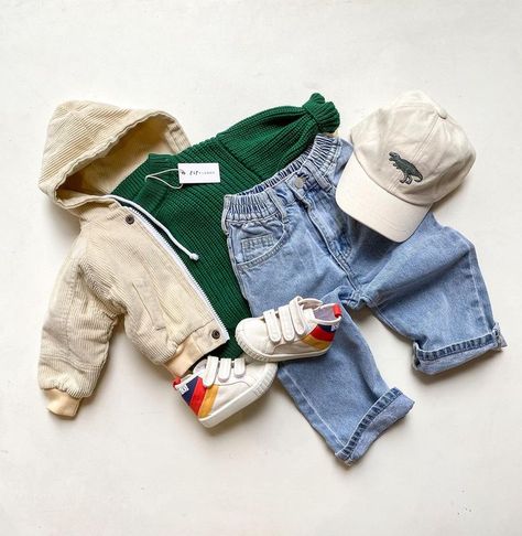 Toddler Boy Winter Outfits, Winter Clothes Ideas, Boy Winter Outfits, Boy Outfits Aesthetic, Boys Winter Clothes, Vintage Toddler, Kids Ootd, Toddler Winter