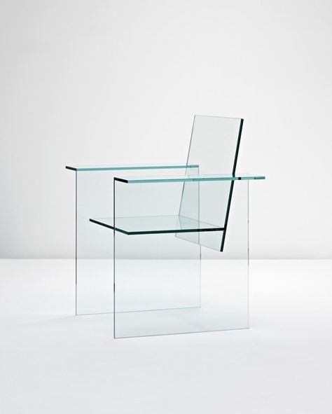 Shiro Kuramata, Glass Chair, Glass Furniture, Chaise Design, Japan Design, Chaise Bar, Take A Seat, Bar Chairs, Interior Furniture