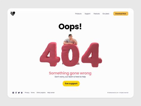 404 error page 3d illustration by Ramy Wafaa on Dribbble Human Touch, 3d Illustrations, Error Message, Gone Wrong, Number 4, 3d Characters, Facial Expressions, Error Page, 3d Illustration