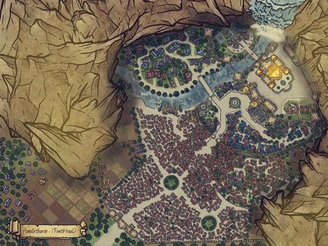 Mountain City Map, Dnd Mountain, Ww1 Battles, Pathfinder Maps, Fantasy City Map, Village Map, Dnd World Map, Map Making, Fantasy World Map