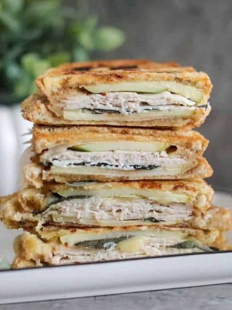 Turkey and Apple Panini - Cook What You Love Turkey Apple Sandwich, Apple Sandwich Recipes, Apple Panini, Turkey Panini, Turkey Apple, Turkey Sandwiches Recipes, Apple Sandwich, Thanksgiving Turkey Leftovers, Deli Turkey