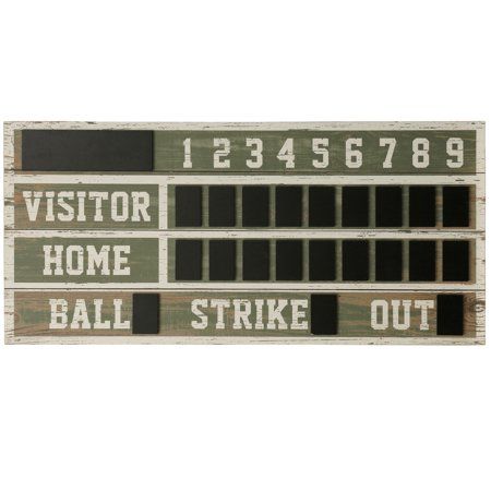 StyleCraft - Wooden Scoreboard Wall DÃ©cor, Multicolor Baseball Wall Decor, Baseball Scoreboard, Baseball Bedroom, Sports Wall Decor, Baseball Room, Baseball Wall, Baseball Decor, Baseball Theme, Sports Room