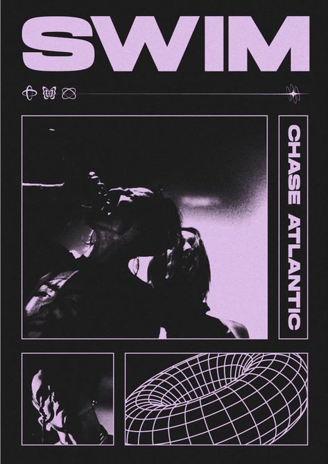 Chase Atlantic Poster, Grunge Posters, Y2k Posters, Chase Atlantic, Music Poster Design, Poster Room, Vintage Poster Art, Album Design, Band Posters