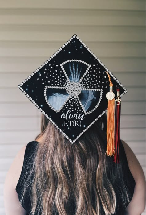 Radiology Grad Cap
X-ray graduation cap
Radiologic Technology Cap Radiology Student Aesthetic Wallpaper, Mri Tech Graduation Party, Radiology Student Graduation Cap, Radiology Aesthetic Wallpaper, Rad Tech Vision Board, X Ray School Graduation Pictures, Xray Student Aesthetic, Grad Cap Ideas Radiology, Xray Cap Decoration