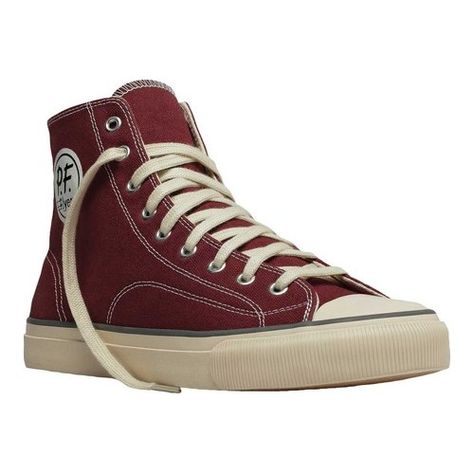 Men's PF Flyers All American Hi Sneaker - Mercury Red Canvas Sneakers Pf Flyers, Canvas Sneakers, Latest Shoes, Shoe Store, Shoes Online, Top Brands, Kids Shoes, High Top Sneakers, Athletic Shoes