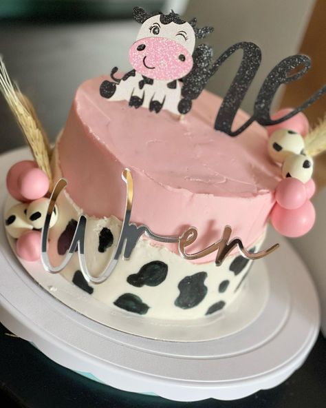 Did you know you can get your cake from us too? Look at this adorable smash cake and cookies to match!! #smashcake #farmbirthday… | Instagram First Rodeo Smash Cake Girl, Cow Themed Smash Cake, Diy Cow Smash Cake, Smash Cake Cow, Smash Cake Cow Print, My First Rodeo Smash Cake, Diy Cow Cake, Pink Cow Cake 2nd Birthday, Holy Cow I’m One Smash Cake Girl