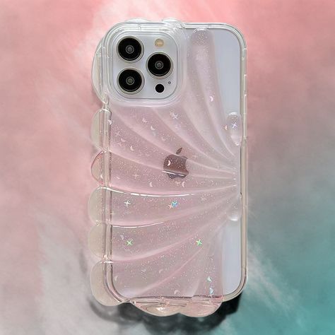 Be the sparkliest mermaid on the block with this *shell-tastic* phone case! The Mermaid Glitter Clear Phone Case is packed with layers of protective clam and starry glitter to make you shine! Get ready to star in your own show-stopping selfie with this *adorably cute* case! Lightweight Cut away detailing gives access to all ports Protective 3D Glitter Clam Shell Clear main section so you can see your Phone colour beneath Mermaid Aesthetic Phone Case, Tropical Phone Case, Mermaid Core Phone Case, Mermaid Phone Case, Mermaid Case, Summer Phone Cases, Barbie Summer, Mermaid Glitter, Glitter Phone Cases