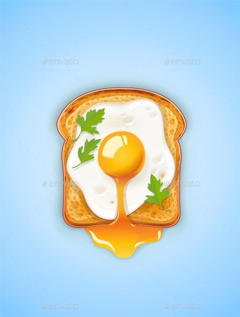 Sandwich with Fried egg. Fast food. Cooking lunch, dinner, breakfast. Natural product. Cooked omelet. Scrambled eggs. EPS10 vector illustration. Egg Yolk Illustration, Meal Drawing, Breakfast Drawing Illustration, Eggs Illustration, Egg Illustration, Breakfast Illustration, Scrambled Eggs Healthy, Vector Food Illustration, Sandwich Drawing