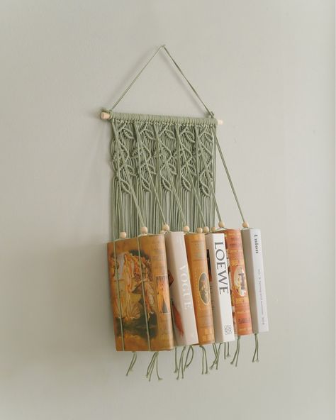 Macrame Bookshelf, Macrame Book Holder, Bookshelf Unique, Retro Bookshelf, Wall Hanging Bookshelf, Hanging Bookshelf, Hanging Bookshelves, Kids Book Storage, Wall Bookshelf