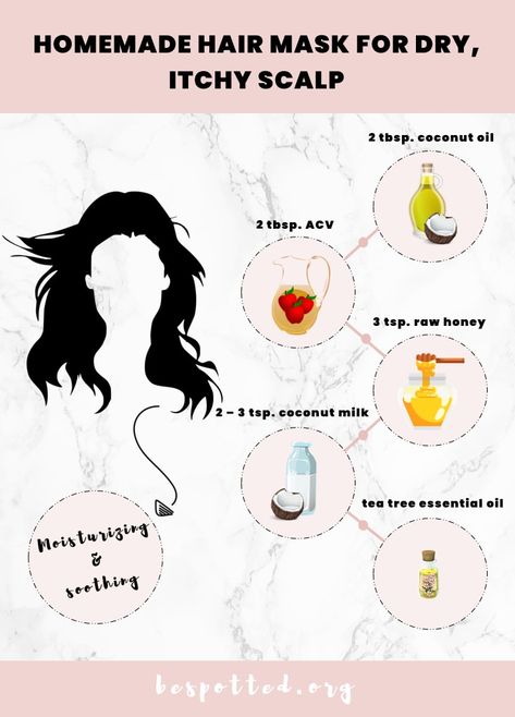 Mask For Dry Scalp, Hair Mask For Dry Scalp, Diy Pasta, Scalp Mask, Homemade Hair Mask, Natural Hair Conditioner, Clean Scalp, Diy Hair Masks, Hair Mask For Damaged Hair