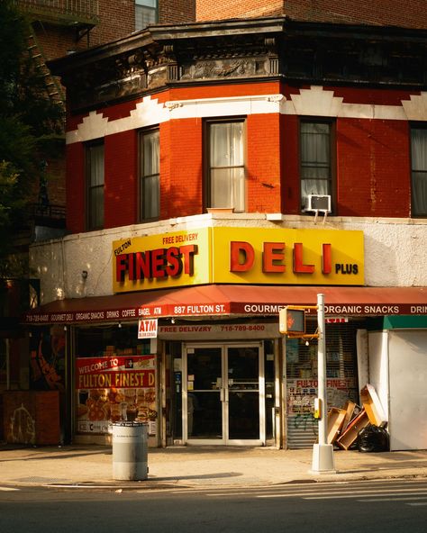 Finest Deli vintage sign, Brooklyn, New York New York Deli Aesthetic, Vintage Grocery Stores, Deli Photography, Deli Design, Bagel Company, New York Deli, Coffee And Bagel, New York Bagel, Vis Dev