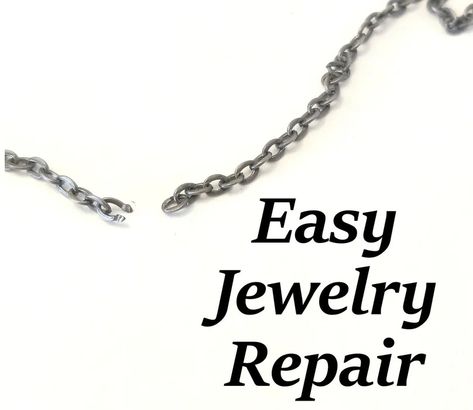 Easy Jewelry Repair for Common Jewelry Breaks : 5 Steps (with Pictures) - Instructables Clean Costume Jewelry Remove Tarnish, Adjustable Chain Link Jewelry For Jewelry Making, How To Fix Tarnished Fake Gold Jewelry, Cleaning Tarnished Costume Jewelry, Necklace Repair, Fact Of Life, Wearing Jewelry, Jewelry Cleaning, Easy Jewelry