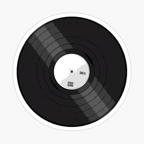 Aesthetic music record player Vinyl Record Illustration, Aesthetic Music, Music Stickers, Redbubble Designs, Record Player, Music Players, Vinyl Record, Music Record, Cute Stickers