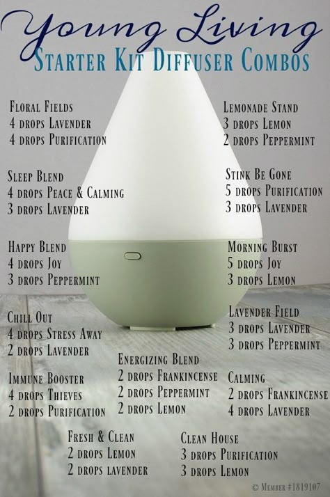 Young Living Starter Kit, Young Living Oils Recipes, Living Oils Recipes, Essential Oil Remedy, Young Living Essential Oils Recipes, Essential Oil Diffuser Recipes, Oil Diffuser Recipes, Living Essentials Oils, Diffuser Recipes