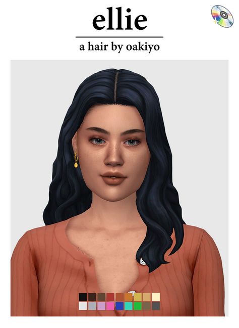 Ellie Hair | oakiyo on Patreon Villain Clothing, Sims 4 Patreon, Hair 360, Sims 4 Mm, Sims 4 Cc Packs, Sims Hair, Sims 4 Cas, Pc Games, Mid Length Hair