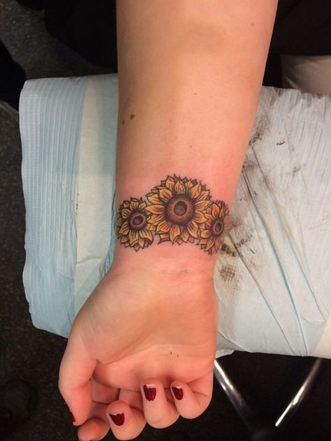 3 Vibrant Sunflower Tattoo Sunflower Tattoo On Wrist, Sunflower Tattoo Thigh, Sunflower Tattoo Simple, Sunflower Tattoo Sleeve, Sunflower Tattoo Shoulder, Disney Tattoo, Sunflower Tattoos, Tattoo Designs For Girls, Sunflower Tattoo Design