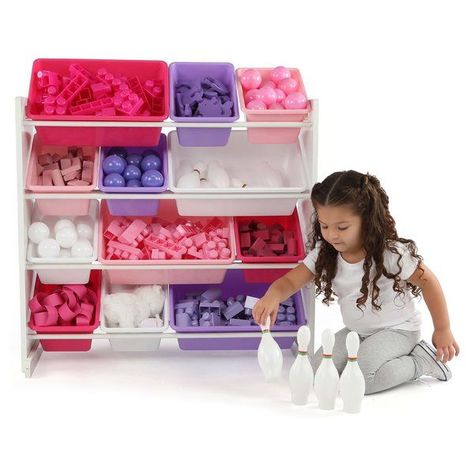 Kid Toy Storage Organizer - DIY Toy organizer, DIY toy storage ideas | Perfect for small spaces and Kids! #DIY #Inspiration #ToyOrganizer #ToyStorage #Toy #Organizer #Storage #KidsFun #Kids #Games #Spaces #Ideas Kids Crafts Organization, Large Storage Containers, Toy Storage Organizer, Toy Storage Bins, Kids Toy Organization, Toy Organizer, Nursery Toys, Toy Storage Organization, Toy Bins