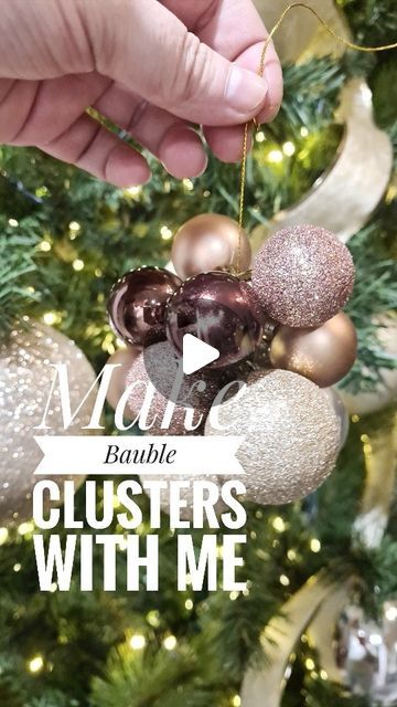 1,672 likes, 188 comments - littlepettittpad on November 28, 2022: "🎅 Bauble Clusters have you tried this? 🎅

They take a little more prep but I love how they look on my tree.

I did them last year on my stair garland but had to try them on my tree 🎄

I keep walking past my tree and faffing with it 🤭 anyone else? Haha

#diychristmasdecor #diychristmasdecorations #bandmbargains #baublelove #bauble #baubles #christmastree🎄 #christmastime #taptotidy #homemadechristmas #christmasornaments #... Xmas Tree Baubles Diy, Bauble Garland Stairs, Baubles Decorations Ideas, Bauble Garland On Tree, Big Baubles Christmas Tree, Christmas Bauble Decoration Ideas, Diy Ball Garland Christmas Tree, Christmas Bauble Clusters, Green Baubles Christmas Tree