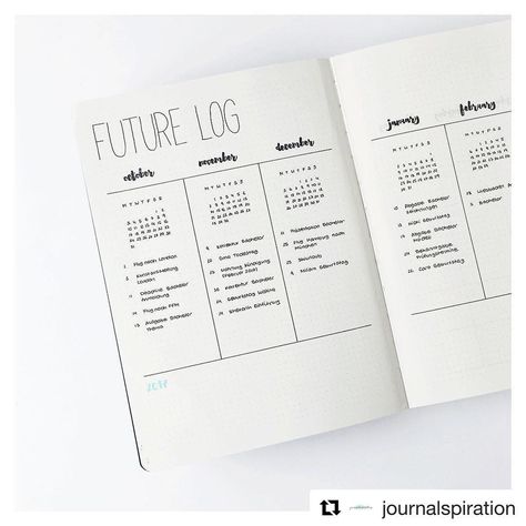 minimalist bullet journals spread | vertical 6 month future log | calendar overview and bullets Banners Bullet Journal, Minimalist Bullet Journal, Planning School, Weekly Log, How To Bullet Journal, Bullet Journal Minimalist, Future Log, Bullet Journal Page, Bujo Planner