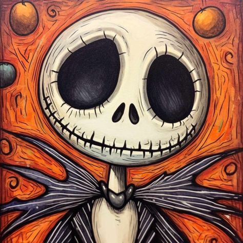 Characters From Nightmare Before Christmas, Spooky Drawings Ideas, Spookie Paintings, Christmass Draw, Diy Halloween Drawings, Pumpkin Drawings Halloween, Halloween Theme Painting Ideas, What To Draw Halloween, Spooky Drawings Halloween