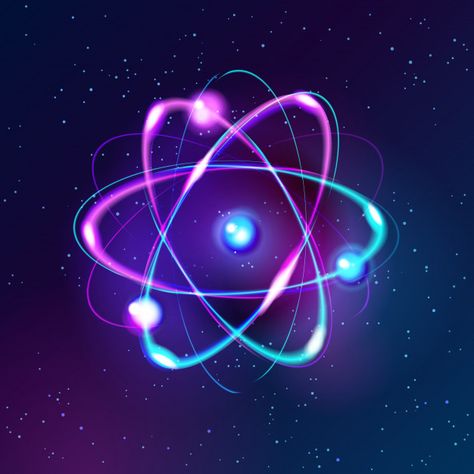 Atoms Aesthetic, Atom Chemistry, Atom Art, Neon Atom, Rakel Sablon, Atomic Model, Science Pictures, Atom Model, Quantum Theory