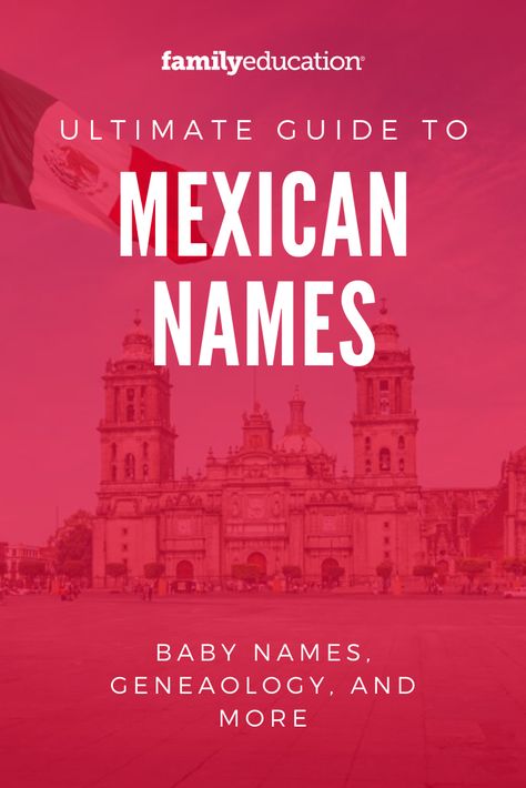 If you're considering a Mexican name for your baby, it's important to learn about Mexican naming conventions and history. We've also listed out the most popular Mexican names for boys, girls, and gender-neutral options to help make your decision a little bit easier. Find your perfect baby name today! #Mexicannames #babynames #Mexican Latino Last Names, Mexican Last Names, Latino Names For Boys, Mexican Names For Boys, Baby Boy Names Mexican, Mexican Boy Names, Mexican Girl Names, Mexican Baby Names, Mexican Names