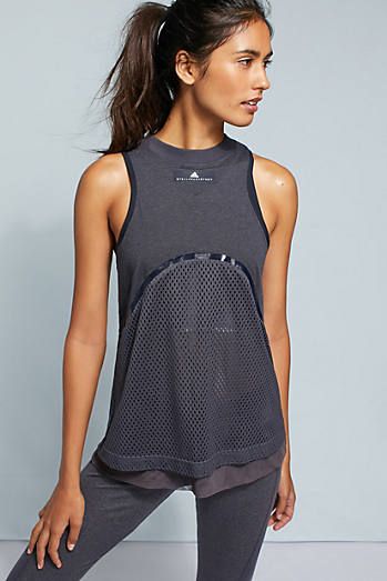 Adidas by Stella McCartney Mesh Yoga Tank Outfit Adidas, Adidas Stella, Adidas Stella Mccartney, Estilo Fitness, Sports Wear Women, Yoga Journal, Sport Top, Workout Attire, Yoga Tank