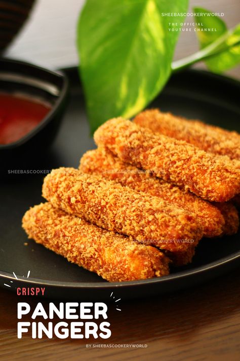 #CrispyPaneerFingers #EasyPaneerRecipe #EasyVegStarterRecipe  Welcome to #SheebasCookeryWorld. In today's video, let's see how to make crispy paneer fingers. New Snacks Recipes, Simple Snacks To Make, Paneer Recipe Video, Party Snacks For Kids, Quick Indian Snacks, Easy Party Snacks, Crispy Paneer, Veg Starter Recipes, Easy Paneer Recipes