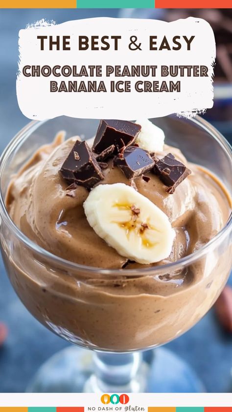 Chocolate Peanut Butter Banana Ice Cream 2 Ingredient Banana Ice Cream, Banana Chocolate Ice Cream, Best Spaghetti Recipes, Peanut Butter Banana Recipes, Amish Peanut Butter, Peanut Butter Banana Ice Cream, Banana Ice Cream Healthy, Chocolate Peanut Butter Ice Cream, Dinner Ideas Crockpot